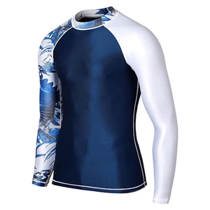 Cheap Custom <b>Printed</b> Breathable Rash Guard High Quality Long Sleeve Jiu Jitsu Mma Rash Guard Compression Shirts For Adults - Product Image 4