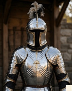 Armadura Medieval Completa – Armadura de Caballero de Acero Pulido para Cosplay, Reenactamiento y Exhibición AYYUB AHMED - Product Image 2