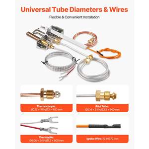 Ensemble de pilotage de gaz OE 4021-732 pour chauffe-eau, allumage au gaz naturel, thermocouple de remplacement, thermopile, pièces de cheminée, modèle - Product Image 6