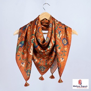 Écharpes carrées pour femmes, légères et douces, accessoires de mode élégants, fabricant OEM ODM, Gran Canaria, tissu personnalisé - Product Image 4