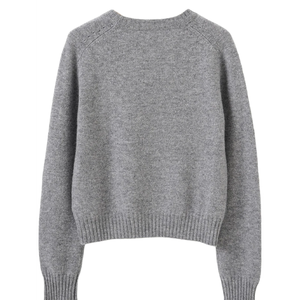 Pull-over col rond pour femme, couleur unie, 100% acrylique, manches longues, tricot décontracté, anti-boulochage, coupe classique, pour l'automne - Product Image 6