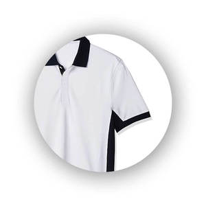 Polo pour homme en gros, couleur blanc classique, design personnalisé, qualité promotionnelle, coton respirant, grandes tailles - Product Image 5
