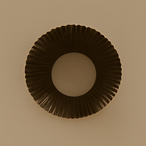 CH Flush Mount Polished Metal Ceiling <b>Light</b> Antique Brass Mid Century Modern <b>Globe</b> Decoration Wedding Christmas Calvin - Product Image 3