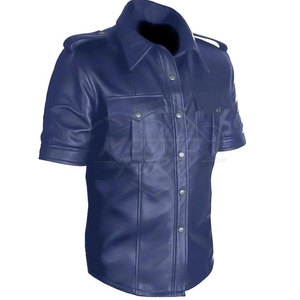 Camisas de Cuero Genuino para Hombre de Alto Rendimiento, Cuero Suave, Ajuste Cómodo y Entallado, Diseño Clásico para Moda Casual - Product Image 3