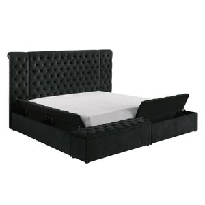 Lussuosa Testiera Imbottita per Letto Queen Size, Design Contemporaneo in Legno con Molteplici Scomparti di Stoccaggio - Product Image 2
