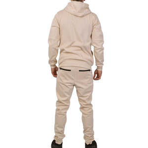 Ensemble de vêtements de sport légers et confortables pour hommes, survêtement en molleton technique, vêtements décontractés pour tous les jours, coton/polyester, survêtement tendance pour hommes - Product Image 3