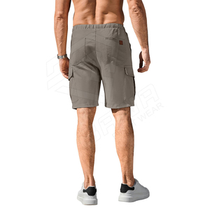Shorts cargo pour homme à imprimé géométrique, taille mi-haute, fermeture éclair, séchage rapide, tissu Oxford, décontractés, avec poches - Product Image 2