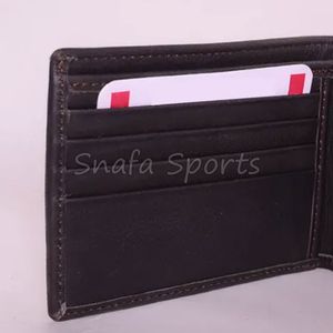 Portefeuille court en cuir véritable sur mesure, design simple, fermeture ouverte, porte-cartes pour homme, fabriqué à la main, portefeuilles en cuir de vachette durable - Product Image 6