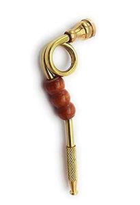 Porte-cigarette en laiton, filtre à cigarettes vintage en métal, accessoire de fumage réutilisable, pipe décorative en laiton pour - Product Image 4