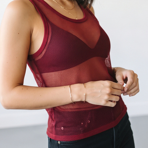 Débardeur en résille transparente unisexe 100% polyester, sans manches, séchage rapide, pour club et soirées sexy - Product Image 3