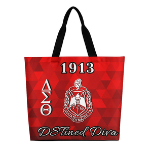 กระเป๋าผ้าแคนวาส DST แบบสั่งทำพิเศษสำหรับการเดินทาง  กระเป๋าของขวัญสำหรับงานเลี้ยงฉลองครบรอบชมรม DST  ขนาดใหญ่จุของได้เยอะ - Product Image 2