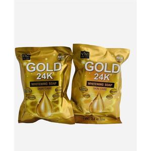 Jabón blanco Gold 24K 80g. Producto de Tailandia - Product Image 1