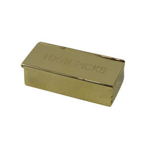 Handcrafted Modern Luxury Recyclable Metal Shiny Brass Toothpick Box Royal Designer Church Pyx Hosts Dry Fruits Candy <b>Storage</b> - Product Image 1