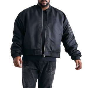 Chaqueta Bomber de lona de alta calidad con cuello levantado para hombre en nueva moda y nuevo estilo - Product Image 1