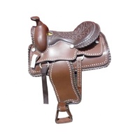 Cuir tanné huilé de selle occidentale.