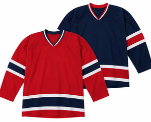Jersey de Hockey sobre Hielo Personalizado de Alta Calidad para Hombre Adulto, Impresión por Transferencia de Calor, 100% Poliéster - Product Image 1