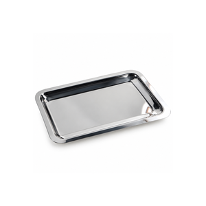 Bandeja de Servir Premium de Acero Inoxidable para Aperitivos, Postres, Comidas y Exhibición en Mesa |   Plato Rectangular Moderno para Cualquier Uso en la Comedor - Product Image 1