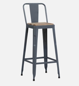 Grey PU <b>Leather</b> <b>Bar</b> <b>Stool</b> Modern Industrial Design Adjustable Counter Height Kitchen <b>Bar</b> Furniture Powder Coated Steel Frame - Product Image 1