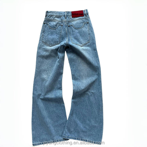 MEESAM Jeans de Mezclilla para Hombre y Mujer, 100% Algodón, Secado Rápido, Estilo Vintage, Corte Regular, Lavado Casual, Estilo Recto, para Invierno - Product Image 2