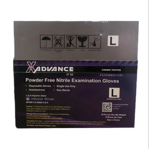 Emballage de gants en carton ondulé rectangulaire pliable OEM, épaisseur 3 mm, impression offset avec fentes, laminage brillant, revêtement UV - Product Image 5