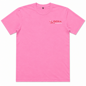IBERIA Vente en gros T-shirt basique rose de qualité supérieure à col rond |   T-shirt décontracté à manches courtes |   Vêtements en gros avec logo personnalisé OEM - Product Image 4