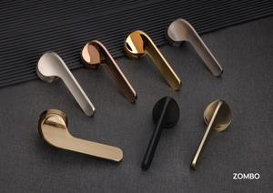 Poignée de porte moderne en laiton massif avec barre de verrouillage à mortaise pour porte d'appartement, sécurité domestique, chambre, salon, quincaillerie de mobilier - Product Image 2