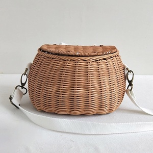 Bolsas de mimbre tejidas para bebés, cestas de almacenamiento encantadoras, cestas contenedoras a precio económico para bebés y recién nacidos - Product Image 1