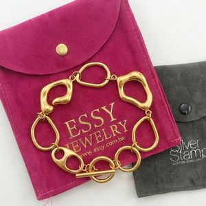 Pulsera de Cadena Gruesa de Acero Inoxidable Chapada en Oro de 18K al por Mayor con Cierre de Palanca y Empaque Personalizado - Product Image 2