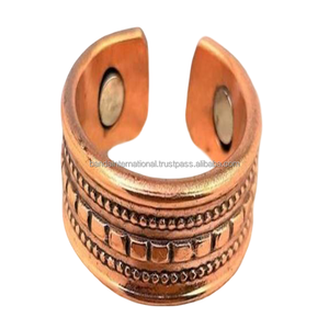 Nuevo diseño de pulsera hermosa de cobre puro con acabado pulido para mujeres, pulsera de metal a la moda, joyería y artículo de regalo. - Product Image 6