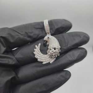 Bird Lovers Parrot Cartoon Moissanite Pendant 925 <b>Silver</b> For Party Gift Fine Jewelry Pendants & <b>Charms</b> - Product Image 6