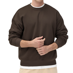 เสื้อสเวตเชิ้ตผ้าฝ้ายผสมใส่สบายสำหรับผู้ชาย คุณภาพสูง พร้อมปักโลโก้ตามสั่ง - Product Image 1