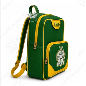 Sigma Gamma Rho Royal Blue Yellow <b>Backpack</b> With Zipper Closure Durable school book bag - Product Image 3