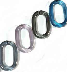 Eslabones de Cadena de Resina Transparentes de Gran Tamaño y Coloridos para Decoración de Paredes, Proyectos de Bricolaje, Divisores de Habitaciones, Accesorios para Cortinas, Amor - Product Image 6