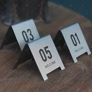 Premium Metal Place <b>Card</b> Holders <b>Table</b> Number Stands for Banquet and Events - Product Image 1