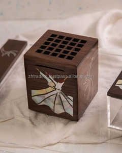 Noor Al layali เตา bakhoor ทำมือแม่ของไข่มุกและกล่องอะคริลิชุดที่สง่างามสำหรับอู๊ดถ่านและกลิ่นหอมในบ้าน - Product Image 6