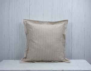 Funda de Cojín Decorativa para Sofá, 100% Algodón Tejido con Rayas Finas, Tipo Sobre, 18x18 / 20x20 - Product Image 3