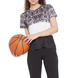 Camiseta Básica de Algodón para Mujer, Cuello Redondo, Corte Regular, Tela Ligera y Suave, Informal, para Uso Diario, Prenda Esencial de Verano - Product Image 1