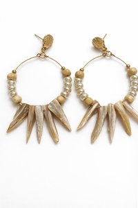 Bohemian Blue Orange Hemp Rope Triangular Drop <b>Earrings</b> Women's Gold Plated Party Fashion Jewelry - Product Image 2
