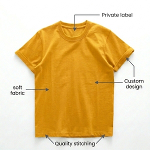 T-shirt en coton pour homme, 240 g/m², coupe oversize, épaules tombantes, manches courtes, uni, style hip-hop, col rond - Product Image 6