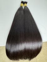NiceHair Extensiones de Cabello Humano Virgen 100% Natural Sin Procesar, Liso Natural y Ondulado, para Trenzas, Alta Calidad, Super Doble