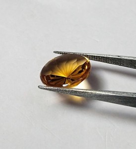 Citrine naturelle, pierre précieuse en vrac, coupe ronde en forme de fleur, pierre de haute qualité pour la fabrication de bijoux, conception de pendentif et d'anneau - Product Image 2