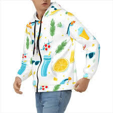 Sweat à capuche décontracté pour homme, personnalisable avec impression numérique, col rond, en coton et élasthanne tricoté, avec lettres en relief avant/arrière, idéal pour l'hiver - Product Image 3