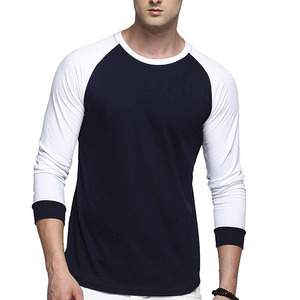 Men's <b>Raglan</b> Long Sleeve <b>T</b> <b>Shirt</b> 100% Cotton <b>T</b> <b>Shirt</b> Plain <b>T</b> <b>Shirt</b> for Men OEM Factory Regular Fit <b>T</b> <b>Shirt</b> Custom <b>T</b> <b>Shirt</b> - Product Image 1