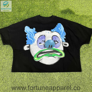 Customized Design O-Neck <b>Animal</b> Print White Short Sleeve <b>Knitted</b> Polyester/Cotton Loose Fit Breathable Eco-Friendly Men T-Shirt - Product Image 2