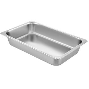 Set di 6 Teglie Profonde in Acciaio Inox 20,9 X 12,8 X 3,9 Pollici, Vassoi da Forno da 13L per Riscaldamento e Mantenimento Alimenti - Product Image 1
