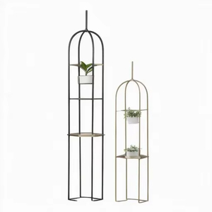 Support de plantes en métal décoratif pour l'intérieur et l'extérieur, support de pot de fleurs, design pour jardin, patio, balcon - Product Image 3