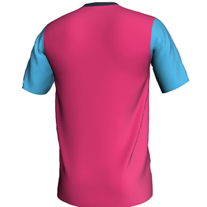 Uniforme de Fútbol de Manga Corta con Cuello en V, Diseño de Bloques de Color, Sublimado, Transpirable, OEM - Product Image 3