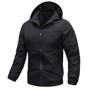 Chaqueta Cortavientos Personalizada OEM Ligera para Hombre, Rellena de Poliéster, con Capucha, para Invierno, Casual, para Exteriores, con Cierre - Product Image 3
