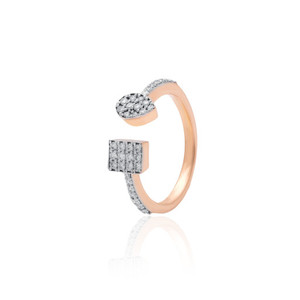 IGI Certified 14K Gold Diamond Ring Three Tone 2.120 gms Round Brilliant Lab Grown Diamond Luxury Ring For Global Retailers - Product Image 3