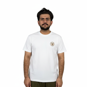 T-shirt d'été en coton pour hommes, coupe slim, blanc, à manches courtes, confortable, décontracté, col rond, vêtements pour hommes - Product Image 1